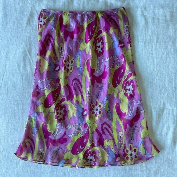 Vintage purple Copper Key midi skirt - Picture 5 of 7